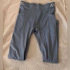 AYBL baby blue leggings size medium